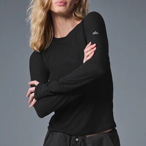 Alo Ribbed Sea Coast Long Sleeve